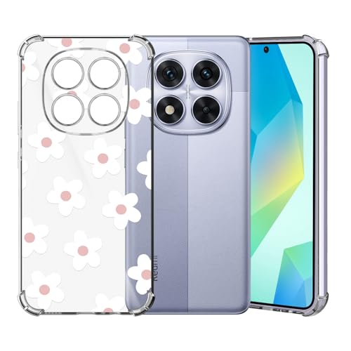 ChoosEU Transparent Hülle für Xiaomi Redmi Note 14 Pro 5G Weich TPU Silikon Case mit Blume Muster Motiv für Mädchen Dünne Handyhülle Stoßfeste Airbag Schutzhülle Durchsichtig Cover - Weiß Rosa ChoosEU Transparent Hülle für Xiaomi Redmi Note 14 Pro 5G Weich TPU Silikon Case mit Blume Muster Motiv für Mädchen Dünne Handyhülle Stoßfeste Airbag Schutzhülle Durchsichtig Cover - Weiß Rosa von Choeeu