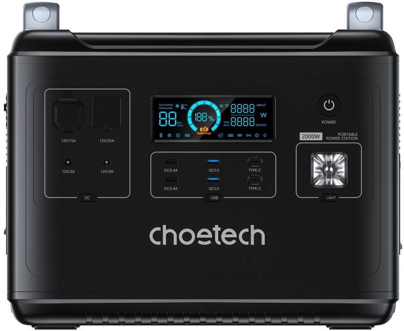 Choetech 2000W / 624.000mAh Portable Power Station Akku-Ladestation von Choetech