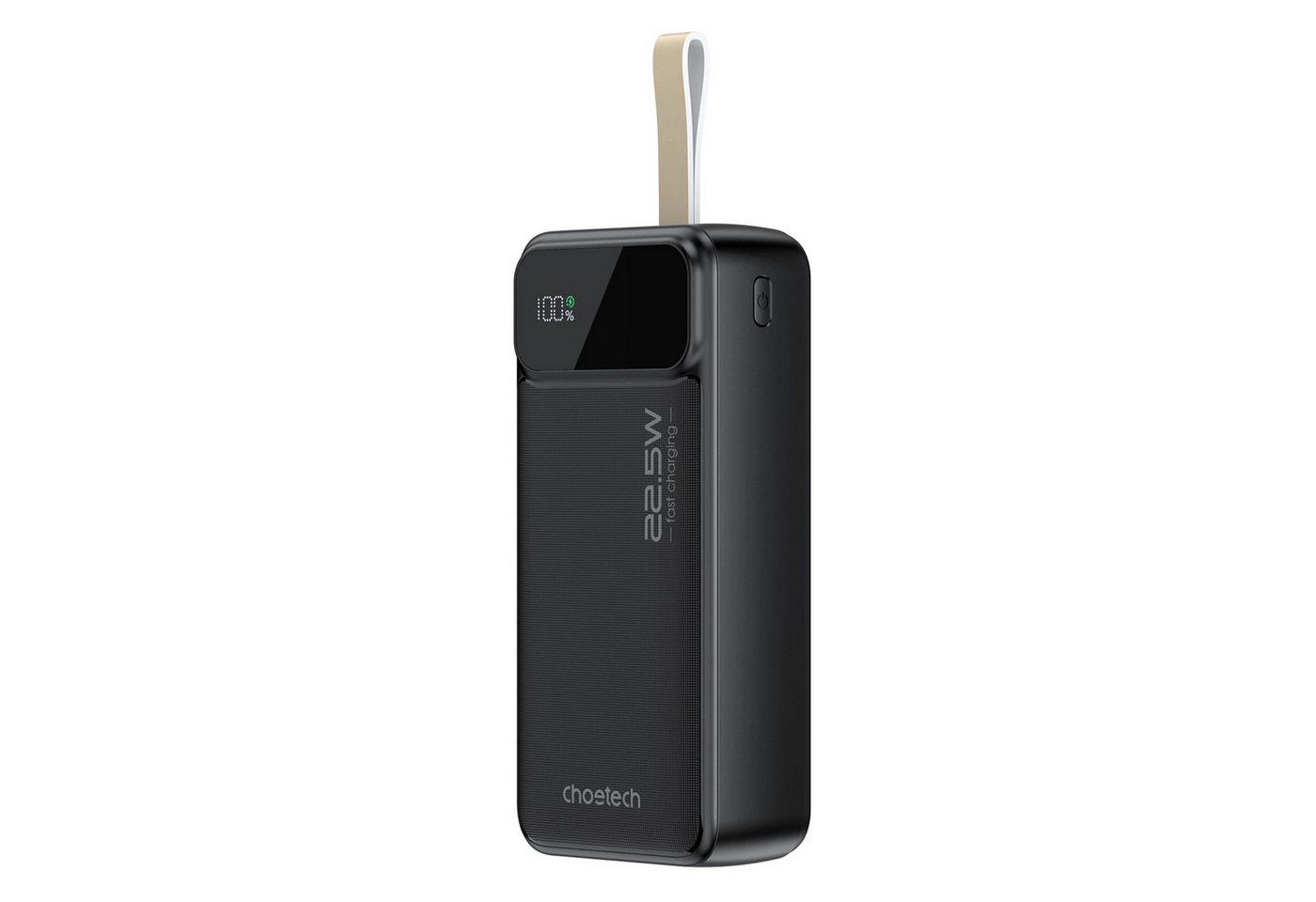 Choetech 30000 mAh PD22.5W Dual USB-A+Typ-C Schwarz Schnellladegerät Powerbank (1 St) von Choetech