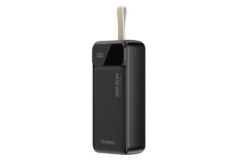 Choetech 30000 mAh PD22.5W Dual USB-A+Typ-C Schwarz Schnellladegerät Powerbank (1 St) von Choetech