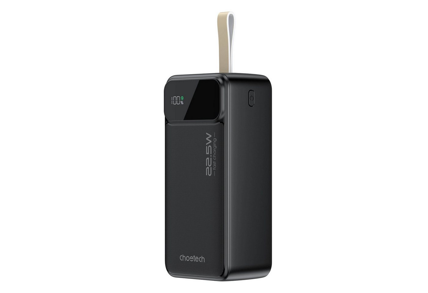 Choetech 40000 mAh PD22.5W Dual USB-A+Typ-C Schwarz Schnellladegerät Powerbank (1 St) von Choetech