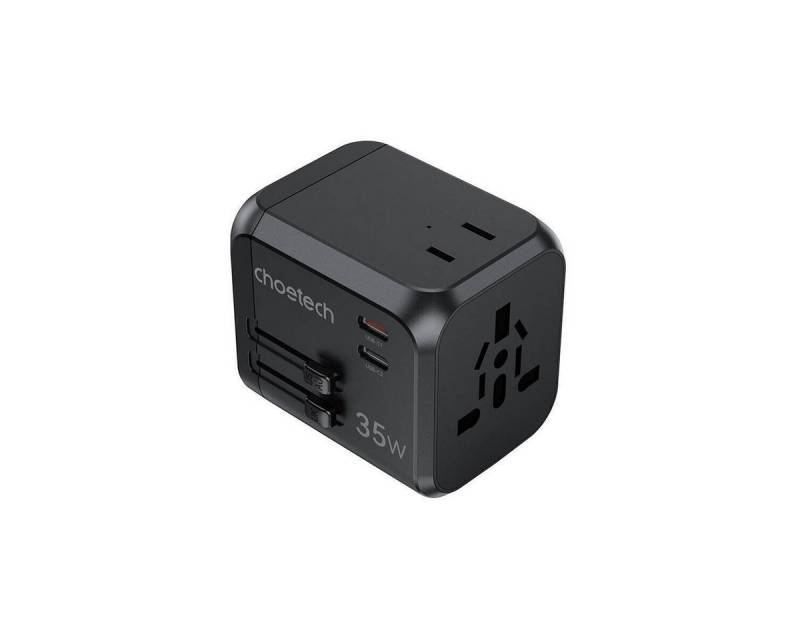 Choetech Choetech Reiseladegerät, 3xUSB-A, 2xUSB-C, GaN, 35W, US/EU/UK/AU Smartphone-Kabel, Schnellladefunktion von Choetech