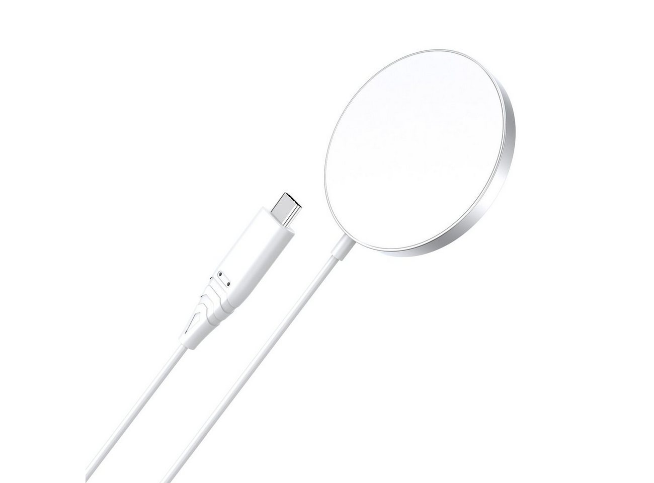 Choetech induktives Ladegerät MagSafe 15W Kabel Ladepad Kabelloses Ladegerät Smartphone-Ladegerät (2000,00 mA, USB C, 1-tlg., 1 x Qi-Ladegerät, Kabellänge: 150 cm) von Choetech