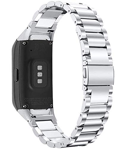 Chofit Ersatz-Armband für Galaxy Fit-Armbänder, aus Metall, Edelstahl, kompatibel mit Samsung Galaxy Fit SM-R370 Activity Tracker (Silber) von TenCloud