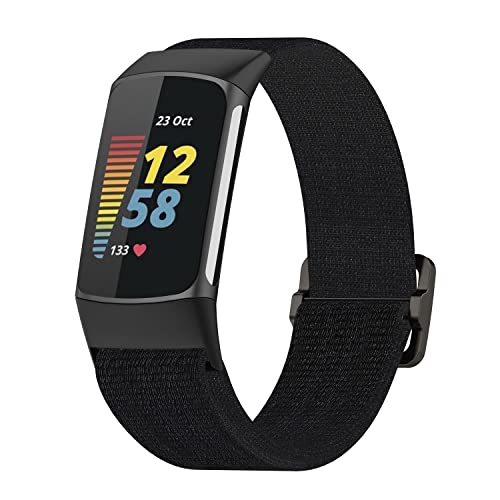 Chofit Ersatz-Armband kompatibel mit Fitbit von Google Charge 6, elastisches Nylon-gewebtes Sport-Armband für Charge 6 Activity Tracker von Chofit