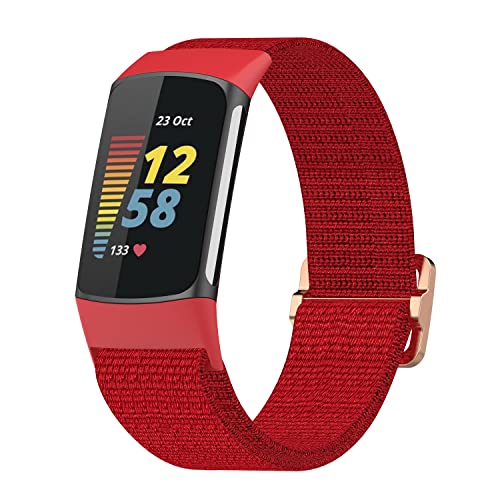 Chofit Ersatz-Armband kompatibel mit Fitbit von Google Charge 6, elastisches Nylon-gewebtes Sport-Armband für Charge 6 Activity Tracker von Chofit
