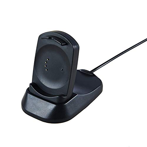 Chofit Ersatz-Vapor-USB-Ladegerät mit Ladekabel, Netzkabel (1 m), kompatibel mit Misfit Vapor Smartwatch, Schwarz (1 Stück) von Chofit
