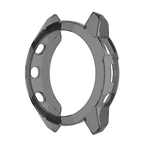Chofit Hüllen kompatibel mit Garmin Fenix 7/Fenix 7 Solarhülle, Schutzhülle aus weichem TPU Bumper Shell für Fenix 7 Smartwatch (Nicht für Fenix 7S/7X) (Schwarz) von Chofit