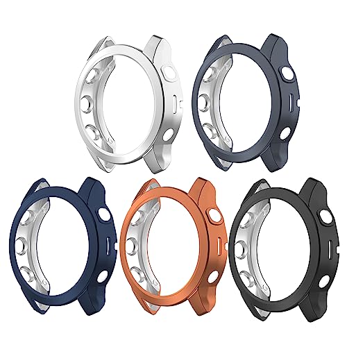 Chofit Hüllen kompatibel mit Garmin Epix Pro (Gen2) 42 mm Hülle, TPU-beschichtete Schutzhülle für Epix Pro (Gen2) 42 mm (Nicht für 47 mm/51 mm) (5 Farben) von Chofit