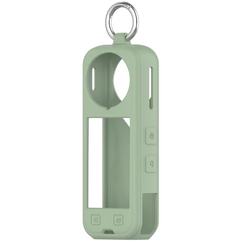 Chofit Hüllen kompatibel mit Insta360 X5 Hülle, weiche Silikon-Schutzhüllen Cover Protector Shell Zubehör für Insta360 X5 Action Kamera (Grün) von Chofit
