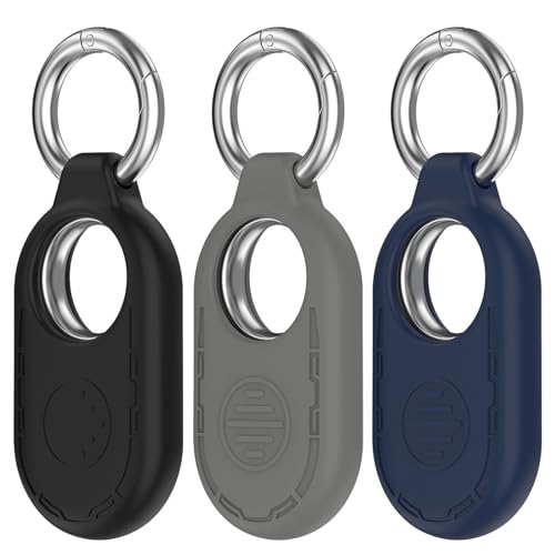 Chofit Hüllen kompatibel mit Samsung Galaxy SmartTag 2 Hülle, weiche Silikon-Schutzhülle Halter Abdeckung Schlüsselanhänger Anti-Verlust-Schlüsselanhänger Zubehör für SmartTag2, 3er-Pack von Chofit