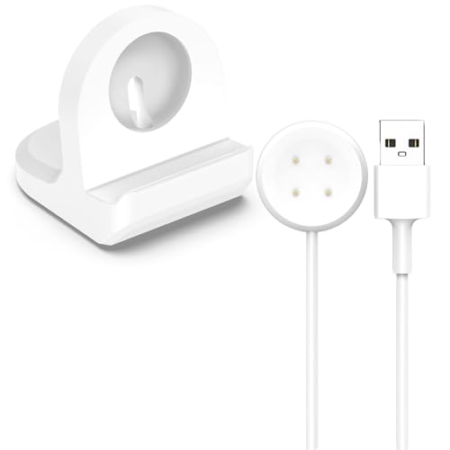 Chofit Ladeständer Kompatibel mit Google Pixel Watch 2 Ladegerät,USB-Schnellladegeräte Dock Cradle Halterung mit Ladekabel Stromkabel (3.3ft) für Pixel Watch2 Smartwatch, Weiß von Chofit