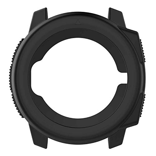 Chofit Schutzhüllen Kompatibel mit Garmin Instinct Hülle, Silikon Uhrenschutz Guards Watch Case Cover Zubehör für Instinct Smartwatch (Schwarz) von Chofit