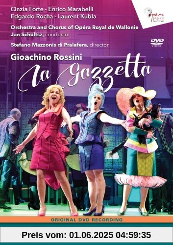 Rossini: La Gazetta (Lüttich, 2014) [DVD] von Chor und Orchester der Opéra Royal de Wallonie