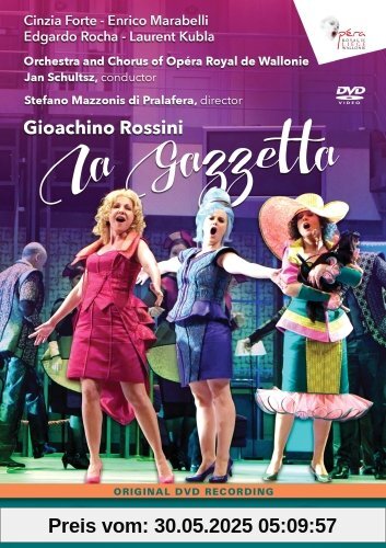 Rossini: La Gazetta (Lüttich, 2014) [DVD] von Chor und Orchester der Opéra Royal de Wallonie