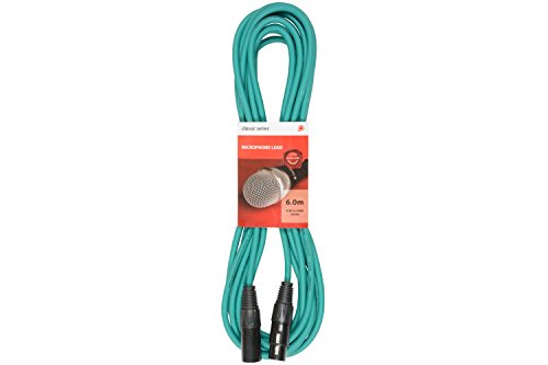 Premium XLR Male - XLR Female Cable | Microphone Cable | Green - 6.0M von Chord