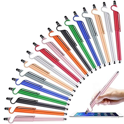 18 ST¨¹CKE Stylus Kugelschreiber Kapazitive Stifte, Chostky 3-in-1-Stylus-Stift-Bildschirm Touch-Stift Telefonhalter Kapazitiver Stylus-Kugelschreiber f¨¹r alle Touchscreen-Ger?tetelefone Tablet von Chostky