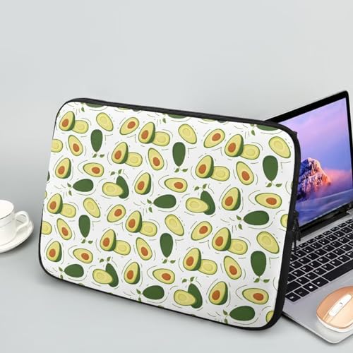 Chririnla Entzückende Avocado-Laptop-Tasche für Damen und Herren, wasserdicht, stoßfest, Laptoptasche, Business-Computertasche, 25,4 cm (10 Zoll) von Chririnla