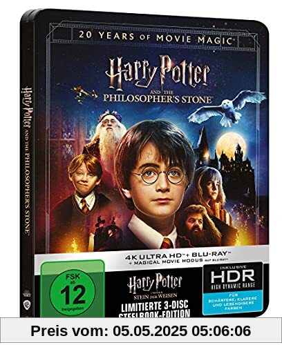 Harry Potter und der Stein der Weisen - Jubiläums-Edition - Magical Movie Modus - Steelbook [Blu-ray] von Chris Columbus