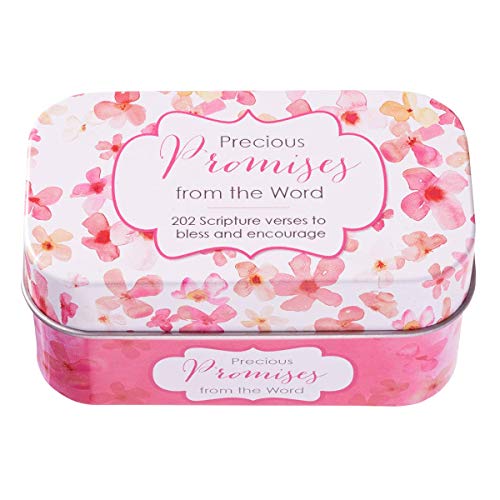 Christian Art Gifts Bibelvers Versprechenskarten für Frauen und Jugendliche: Precious Promises From The Word – 202 Schriftverse zum Segen und Ermutigen, tägliche ermutigende Karten in rosa von Christian Art Gifts