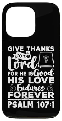 Dankt dem Herrn, denn er ist gut. Psalm Christian Hülle für iPhone 13 Pro Dankt dem Herrn, denn er ist gut. Psalm Christian Hülle für iPhone 13 Pro von Christian Clothing Design Ideas