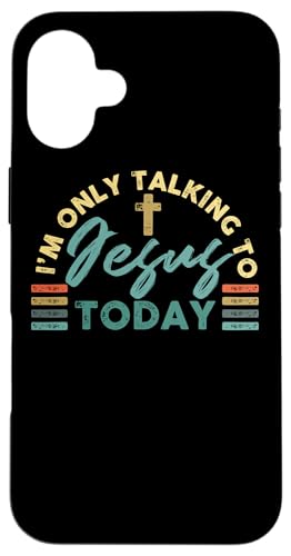 Ich spreche heute nur mit Jesus Hülle für iPhone 16 Plus Ich spreche heute nur mit Jesus Hülle für iPhone 16 Plus von Christian Clothing Design Ideas