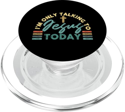 Ich spreche heute nur mit Jesus PopSockets PopGrip für MagSafe Ich spreche heute nur mit Jesus PopSockets PopGrip für MagSafe von Christian Clothing Design Ideas