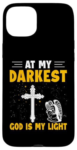 In meiner dunkelsten Zeit ist Gott mein Licht, Christ Hülle für iPhone 15 Plus In meiner dunkelsten Zeit ist Gott mein Licht, Christ Hülle für iPhone 15 Plus von Christian Clothing Design Ideas