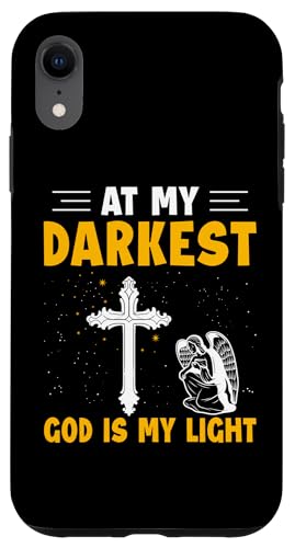 In meiner dunkelsten Zeit ist Gott mein Licht, Christ Hülle für iPhone XR von Christian Clothing Design Ideas