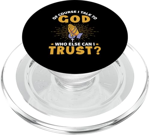 Natürlich spreche ich mit Gott für Christen und Jesusgläubige PopSockets PopGrip für MagSafe Natürlich spreche ich mit Gott für Christen und Jesusgläubige PopSockets PopGrip für MagSafe von Christian Clothing Design Ideas