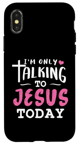 Ich spreche heute nur mit Jesus Christian Hülle für iPhone X/XS Ich spreche heute nur mit Jesus Christian Hülle für iPhone X/XS von Christian Clothing Design ideas