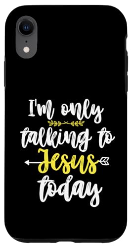 Ich spreche heute nur mit Jesus Christian Hülle für iPhone XR von Christian Clothing Design ideas