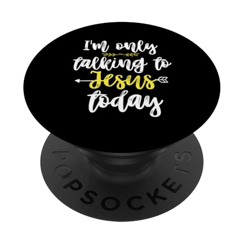 Ich spreche heute nur mit Jesus Christian PopSockets Klebender PopGrip Ich spreche heute nur mit Jesus Christian PopSockets Klebender PopGrip von Christian Clothing Design ideas