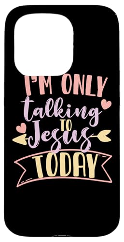 Ich spreche heute nur mit Jesus Hülle für iPhone 15 Pro Ich spreche heute nur mit Jesus Hülle für iPhone 15 Pro von Christian Clothing Design ideas
