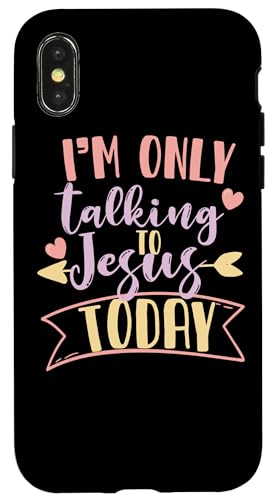 Ich spreche heute nur mit Jesus Hülle für iPhone X/XS Ich spreche heute nur mit Jesus Hülle für iPhone X/XS von Christian Clothing Design ideas