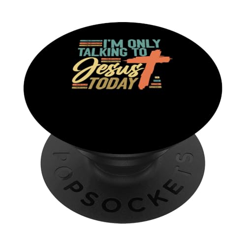 Ich spreche heute nur mit Jesus PopSockets Klebender PopGrip Ich spreche heute nur mit Jesus PopSockets Klebender PopGrip von Christian Clothing Design ideas