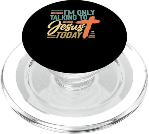 Ich spreche heute nur mit Jesus PopSockets PopGrip für MagSafe Ich spreche heute nur mit Jesus PopSockets PopGrip für MagSafe von Christian Clothing Design ideas