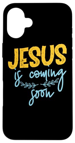 Jesus kommt bald Hülle für iPhone 16 Plus Jesus kommt bald Hülle für iPhone 16 Plus von Christian Clothing Design ideas