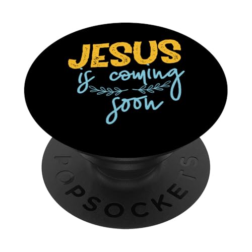 Jesus kommt bald PopSockets Klebender PopGrip Jesus kommt bald PopSockets Klebender PopGrip von Christian Clothing Design ideas