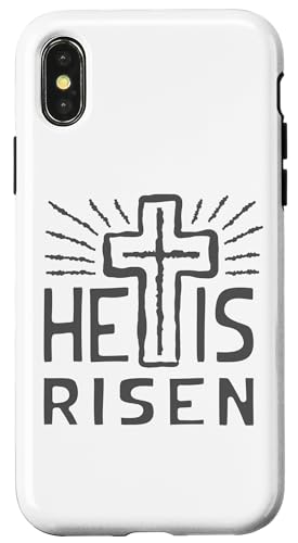Hülle für iPhone X/XS Jesus lebt, er hat den auferstandenen Christus, der von den Toten auferstanden ist, Ostern von Christian Easter Shopp