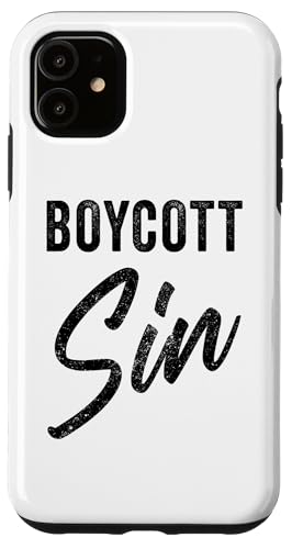 Boycott Sin – Christian Faith Evangelistic Gospel Message Hülle für iPhone 11 von Christian Faith & Bible Verse Inspiration