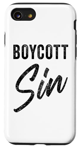 Boycott Sin – Christian Faith Evangelistic Gospel Message Hülle für iPhone SE (2020) / 7 / 8 von Christian Faith & Bible Verse Inspiration