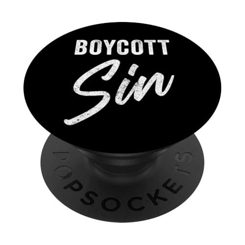 Boycott Sin – Christian Faith Evangelistic Gospel Message PopSockets Klebender PopGrip von Christian Faith & Bible Verse Inspiration