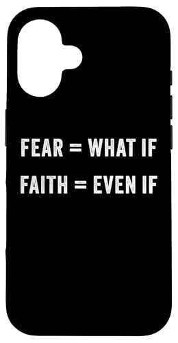 Fear = What If, Faith = Even If: Christian Motivational Hülle für iPhone 16 Fear = What If, Faith = Even If: Christian Motivational Hülle für iPhone 16 von Christian Faith & Bible Verse Inspiration