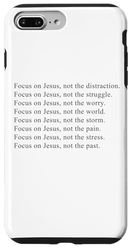 Focus on JESUS – Christian Faith Inspirational Reminder Hülle für iPhone 7 Plus/8 Plus von Christian Faith & Bible Verse Inspiration