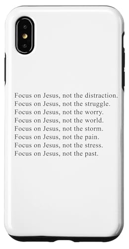 Focus on JESUS – Christian Faith Inspirational Reminder Hülle für iPhone XS Max von Christian Faith & Bible Verse Inspiration