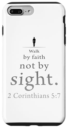 Walk by Faith Not by Sight: 2 Corinthians 5:7 Bible Verse Hülle für iPhone 7 Plus/8 Plus Walk by Faith Not by Sight: 2 Corinthians 5:7 Bible Verse Hülle für iPhone 7 Plus/8 Plus von Christian Faith & Bible Verse Inspiration