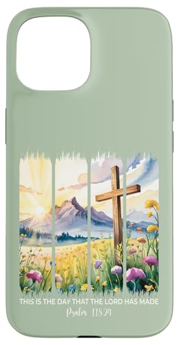 Dies ist der Tag, an dem der Herr christliche Mädchen zum Glauben gebracht hat Hülle für iPhone 15 von Christian Gifts by Alexis Mae