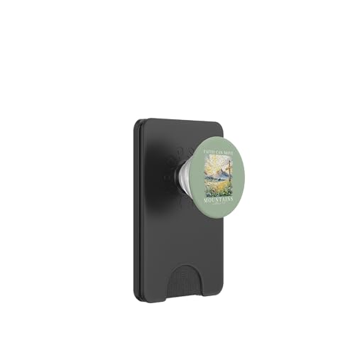Faith Can Move Mountains Christlicher Glaube, Frauen und Mädchen PopSockets PopWallet für MagSafe von Christian Gifts by Alexis Mae