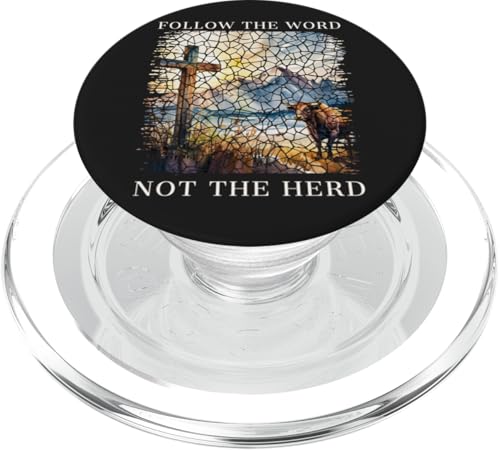 Folge dem Wort, nicht der Herde, Christliche Frauen, Männer, Kinder, Glaube PopSockets PopGrip für MagSafe von Christian Gifts by Alexis Mae